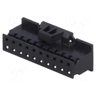 Plug | wire-board | female | Minitek | 2mm | PIN: 20 | w/o contacts