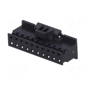 Plug | wire-board | female | Minitek | 2mm | PIN: 20 | w/o contacts