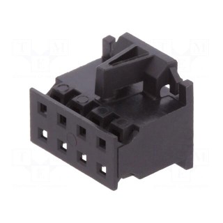 Plug | wire-board | female | Minitek | 2mm | PIN: 8 | w/o contacts