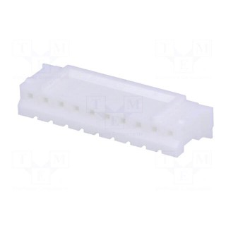 Plug | wire-board | female | NXG | 2mm | PIN: 10 | w/o contacts | for cable