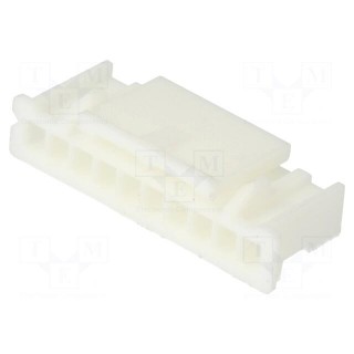 Plug | wire-board | female | PA | 2mm | PIN: 10 | w/o contacts | for cable