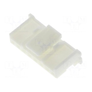 Plug | wire-board | female | PA | 2mm | PIN: 8 | w/o contacts | for cable