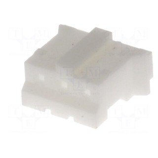 Plug | wire-board | female | PH | 2mm | PIN: 3 | w/o contacts | for cable