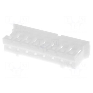Plug | wire-board | female | PH | 2mm | PIN: 8 | w/o contacts | for cable