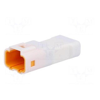 Connector: wire-wire | JWPF | male | plug | PIN: 4 | Type: w/o contacts