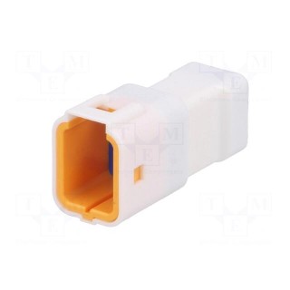 Connector: wire-wire | JWPF | male | plug | PIN: 6 | Type: w/o contacts