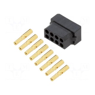 Plug | wire-wire/PCB | female | Datamate L-Tek | 2mm | PIN: 8 | crimped