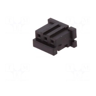 Plug | wire-wire/PCB | female | DF3 | 2mm | PIN: 3 | w/o contacts