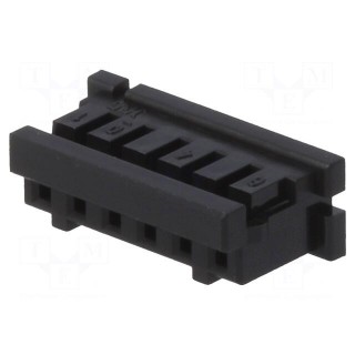 Plug | wire-wire/PCB | female | DF3 | 2mm | PIN: 6 | w/o contacts