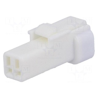 Plug | wire-wire/PCB | female | JWPF | 2mm | PIN: 2 | w/o contacts | 100V