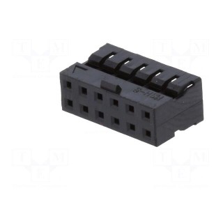 Plug | wire-wire/PCB | female | Milli-Grid | 2mm | PIN: 12 | w/o contacts