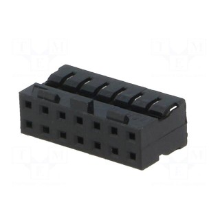 Plug | wire-wire/PCB | female | Milli-Grid | 2mm | PIN: 14 | for cable