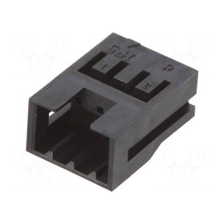 Plug | wire-wire/PCB | male | DF3 | 2mm | PIN: 3 | w/o contacts | for cable