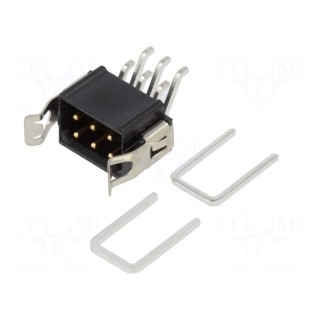 Socket | PCB-cable/PCB | male | Datamate L-Tek | 2mm | PIN: 6 | SMT | 800V
