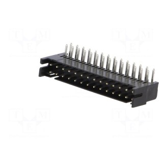 Socket | wire-board | female | DF11 | 2mm | PIN: 28 | THT | on PCBs | tinned