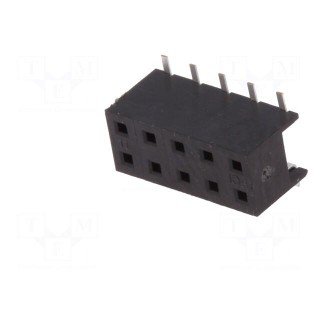 Socket | wire-board | female | Minitek | 2mm | PIN: 10 | SMT | on PCBs | 2A
