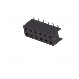 Socket | wire-board | female | Minitek | 2mm | PIN: 12 | SMT | on PCBs | 2A