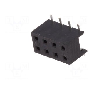Socket | wire-board | female | Minitek | 2mm | PIN: 8 | SMT | on PCBs | 2A