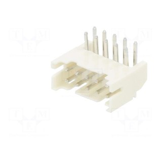 Socket | wire-board | male | 2mm | PIN: 10 | THT | 100V | 2A | angled