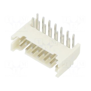 Socket | wire-board | male | 2mm | PIN: 14 | THT | 100V | 2A | angled