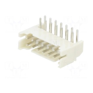 Socket | wire-board | male | 2mm | PIN: 14 | THT | 100V | 2A | angled