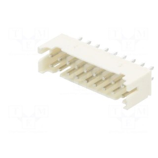Socket | wire-board | male | 2mm | PIN: 18 | THT | 100V | 2A | straight