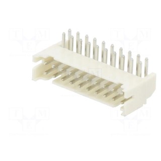 Socket | wire-board | male | 2mm | PIN: 20 | THT | 100V | 2A | angled