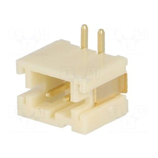 Socket | wire-board | male | 2mm | PIN: 2 | SMT | 1A | tinned | -25÷85°C | 100V