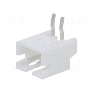 Socket | wire-board | male | 2mm | PIN: 2 | THT | 100V | 2A | tinned | -25÷85°C