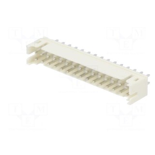 Socket | wire-board | male | 2mm | PIN: 30 | THT | 100V | 2A | straight