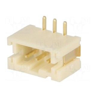Socket | wire-board | male | 2mm | PIN: 3 | SMT | 1A | tinned | -25÷85°C | 100V