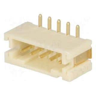 Socket | wire-board | male | 2mm | PIN: 5 | SMT | 1A | tinned | -25÷85°C | 100V