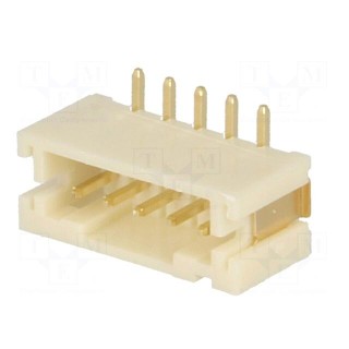 Socket | wire-board | male | 2mm | PIN: 5 | SMT | 1A | tinned | -25÷85°C | 100V