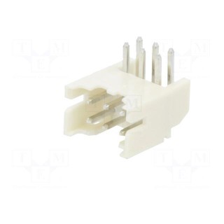 Socket | wire-board | male | 2mm | PIN: 6 | THT | 100V | 2A | angled
