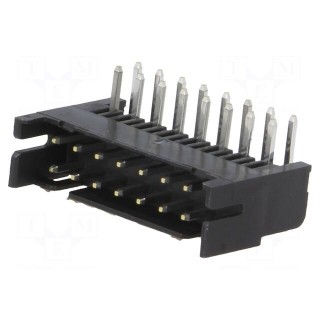 Socket | wire-board | female | DF11 | 2mm | PIN: 16 | THT | on PCBs | tinned