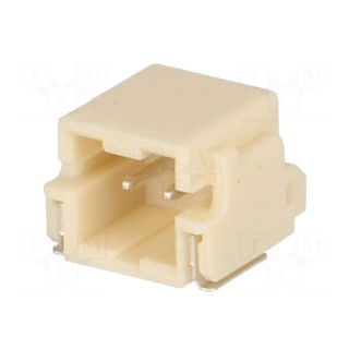 Socket | wire-board | male | DuraClik | 2mm | PIN: 2 | SMT | 3A | -40÷105°C