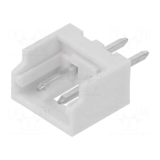 Socket | wire-board | male | Micro-Latch | 2mm | PIN: 2 | THT | on PCBs | 2A
