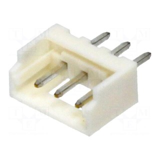 Socket | wire-board | male | Micro-Latch | 2mm | PIN: 3 | THT | on PCBs | 2A