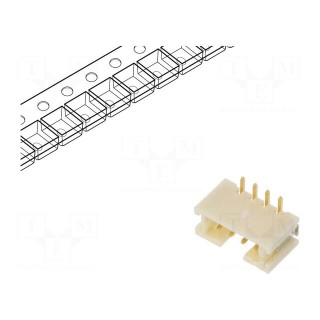 Socket | wire-board | male | PH | 2mm | PIN: 4 | SMT | 100V | 2A | gold-plated