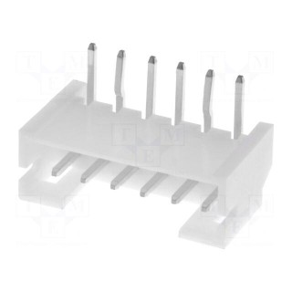 Socket | wire-board | male | PH | 2mm | PIN: 6 | THT | 100V | 2A | -25÷85°C