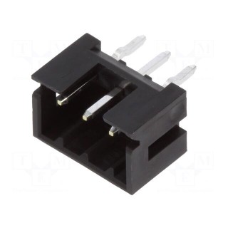 Socket | wire-wire/PCB | male | DF3 | 2mm | PIN: 3 | THT | on PCBs | tinned