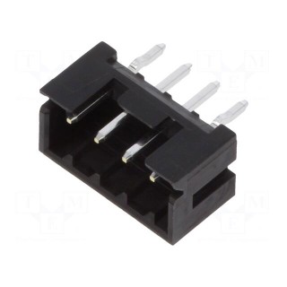 Socket | wire-wire/PCB | male | DF3 | 2mm | PIN: 4 | THT | on PCBs | tinned