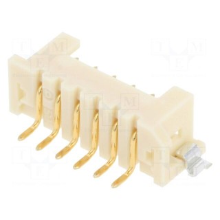 Socket | wire-wire/PCB | male | DF3 | 2mm | PIN: 6 | SMT | on PCBs | 1000pcs.