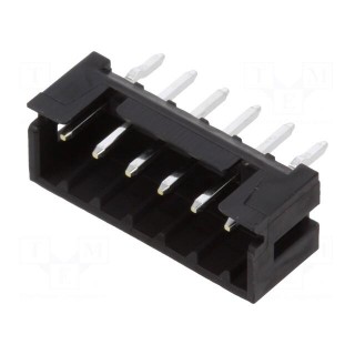 Socket | wire-wire/PCB | male | DF3 | 2mm | PIN: 6 | THT | on PCBs | tinned
