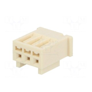 Wire-board | plug | female | 2.5mm | PIN: 3 | w/o contacts | for cable