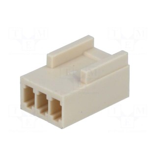 Wire-board | plug | female | 2.5mm | PIN: 3 | w/o contacts | for cable