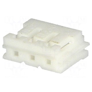 Plug | wire-board | female | EH | 2.5mm | PIN: 3 | w/o contacts | for cable
