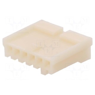 Wire-board | plug | female | EI | 2.5mm | PIN: 6 | w/o contacts | for cable