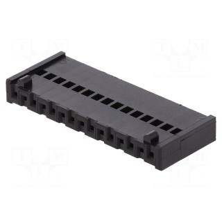Wire-board | plug | female | Minimodul | 2.5mm | PIN: 15 | w/o contacts