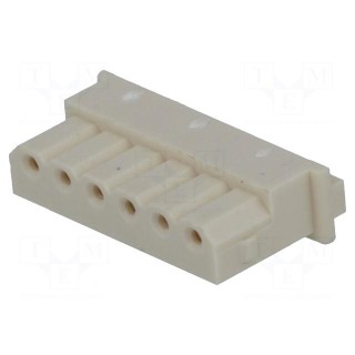 Wire-board | plug | female | SPOX | 2.5mm | PIN: 6 | w/o contacts | 250V